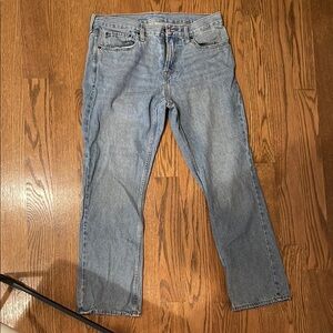 Old Navy Blue Straight Jeans Classic Denim